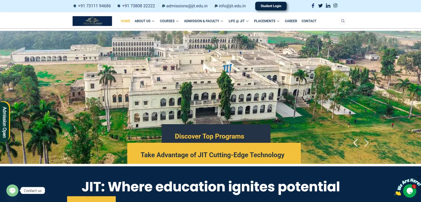 JIT University Admissions
